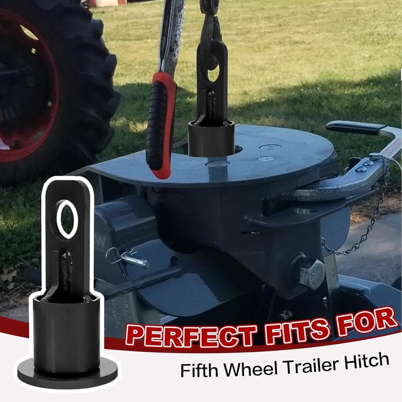 TNCZHYLX 5th Wheel Lifting Hook Wheel Hitch Trailer 5th Wheel Lifting Bracket Replace #6100, Weight Capacity of 500 Lbs - Great for Trucks and Trailers, Easy to Install (Black) - Image 4